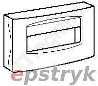 Legrand DLP Ramka do 8 modułów S300 biała, 010985,