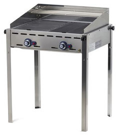 Hendi Grill Green fire Profi Line 2-palnikowy - z 2 rusztami GN 1/1