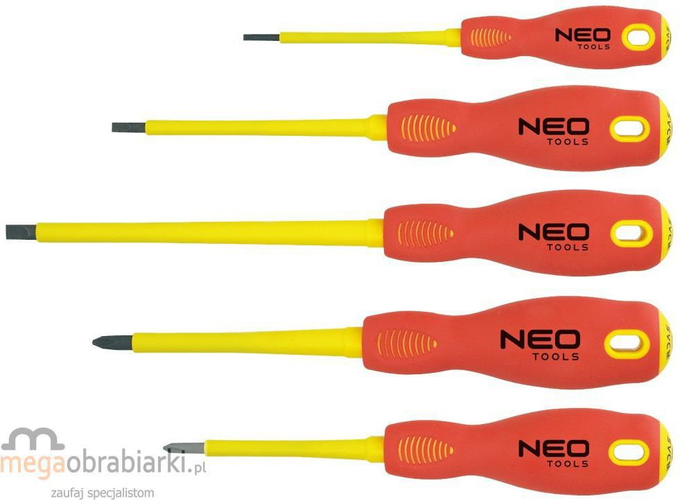 NEO-TOOLS TOOLS Zestaw 5 wkrętaków 1000 V 04-220