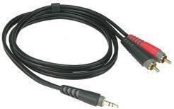 Klotz AY7-0200 Y-Kabel Klinke 1 x 3,5mm-Stereo-Klinke zu 2x Cinch-Stecker 2m