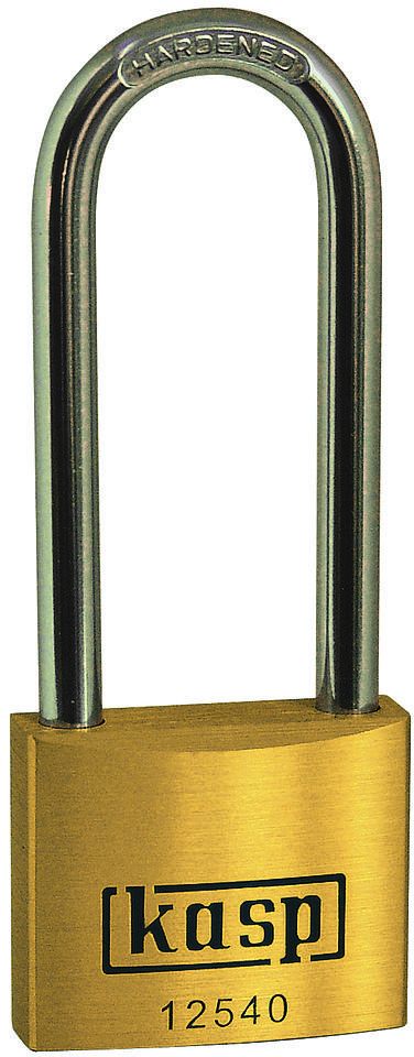 Kasp Kłódka K12550L80A5 z zamkiem kluczykowym 50 mm Złoto-żółty
