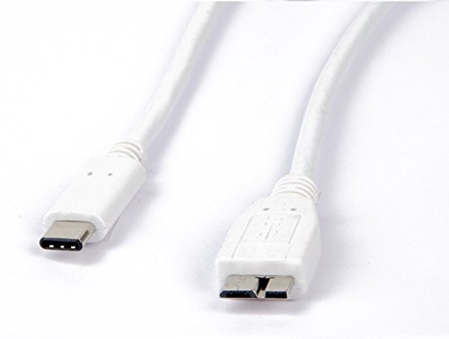 LMP 1 m wtyczka USB-C na USB 3.0 Micro wtyczka 10 G/5 A przewód ze znakiem kontrolnym E  czarna