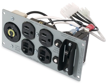 APC Backplate Kit W/(2) 5-15R, (2) 5-20R, (1) L5-20R FOR SUA2200RM2U and SUA3000 (SU029RM2U)