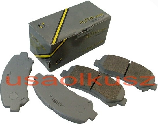 ALPHA Brakes Klocki hamulcowe przednie Nissan X-Trail T31 2007-