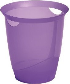 Durable Kosz na śmieci TREND 16 l fioletowy transparentny