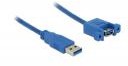 Delock Kabel USB USB A - USB A1 m Niebieski 85112