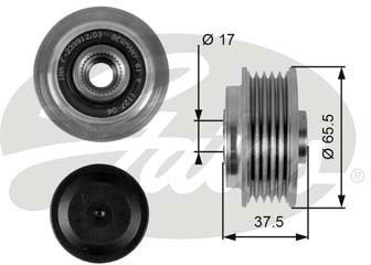 GATES Alternator - sprzęgło jednokierunkowe OAP7091