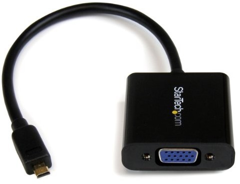 STARTECH.COM StarTech. com Micro HDMI na VGA konwerter adapter do tabletu/smartfona/ultrabook  Micro HD wtyk do gniazda VGA  1920 X 1200 MCHD2VGAE2