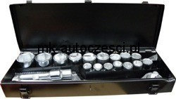 Geko Zestaw zestaw nasadek 21el.3/4 6-kąt.. 21-50mm metal box G10112