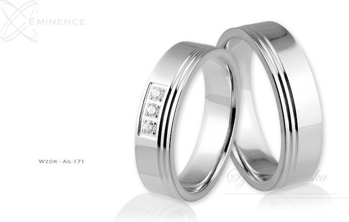 Eminence Obrączki srebrne - wzór Ag-171