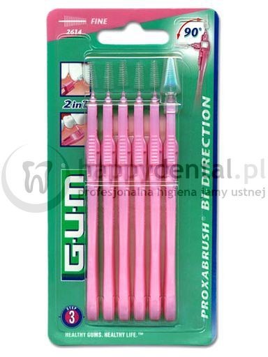 GUM Butler Sunstar Bi-Direction (2614) 6szt. - szczoteczki międzyzębowe 1.2mm (r