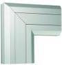 Simon Simon Connect Kąt płaski opadający do kanału Cablomax 130x55mm 90 stopni aluminium TKA021110-8 TKA021110/8