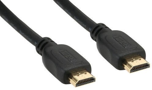 InLine HDMI kabel, High Speed HDMI Cable with Ethernet, wtyczka/wtyczka, 5 m Czarny/złoty 4043718153626