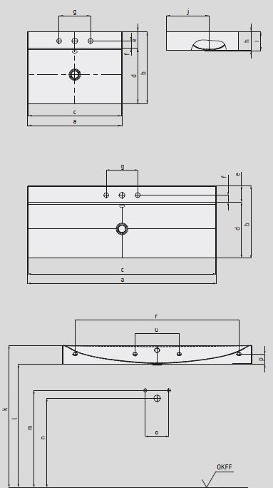 Zdjęcia - Umywalka Kaldewei Silenio 3045  wisząca 90x46 cm bez przelewu biała 9044063 