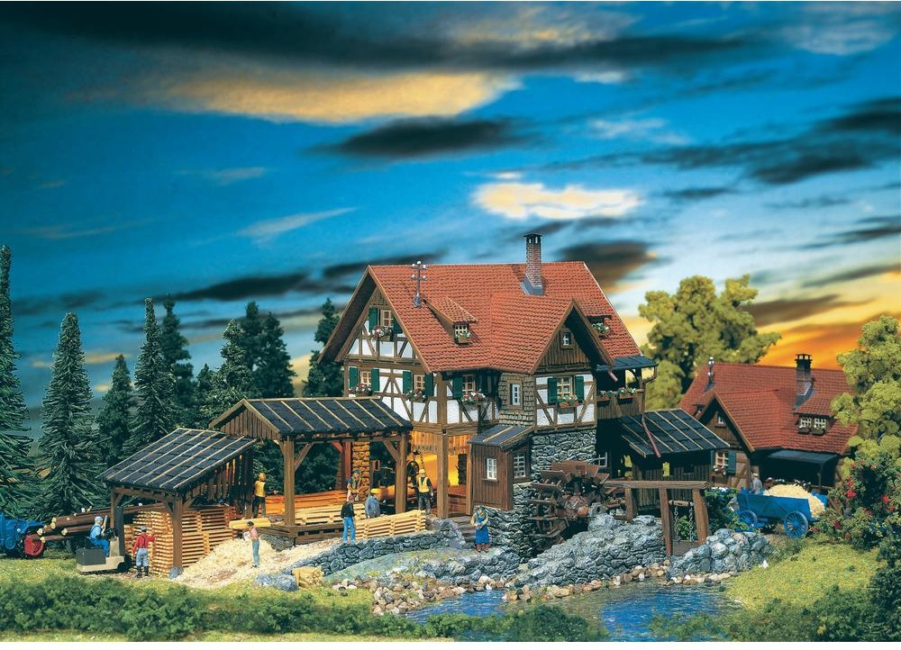 Faller Tartak z napędem 130229 345 x 200 x 145 mm skala H0