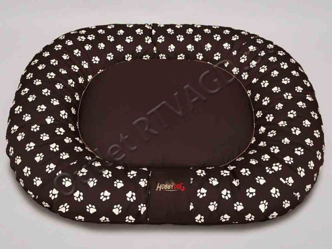 Hobbydog Legowisko Ponton Prestige model PPRBZL1, brąz z łapkami, L
