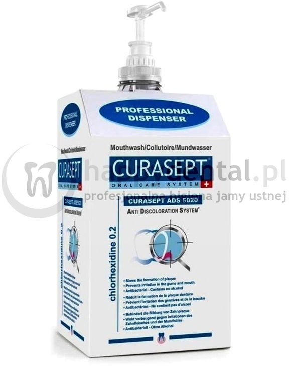 Curaden CURASEPT zADS 5020 5000ml (5L) - płyn do płukania jamy ustnej z chlorhe-