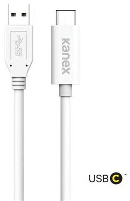 Zdjęcia - Kabel Kanex  USB-C/USB-A 3.0 1.2m  - biały 