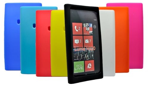 Nokia 24/7 zakup domu opakowanie z 8 Covers Silicone Case do Lumia n920/czarny/biały/czerwony/BLA