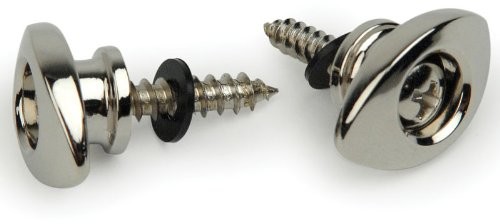 D'Addario Planet Waves pweep202 Elliptical End Pin  Chrome PWEEP202