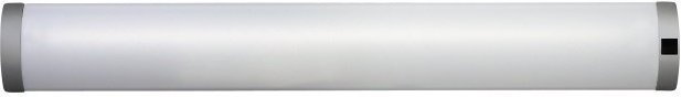 Rabalux Oprawa świetlówkowa Soft, przydymiony plastik, srebrne wykończenie, włącznik, 66 cm (2066)
