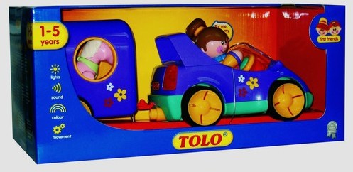 Dumel Samochód Toli z przyczepą dla konia
