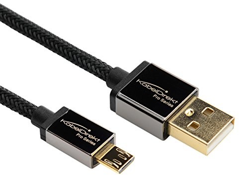 KabelDirekt Kable bezpośrednie 0,5 m kabel micro-USB 2.0 1 M