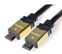 Zdjęcia - Kabel PremiumCord   HDMI - HDMI 3m zoty  (kphdmet3)