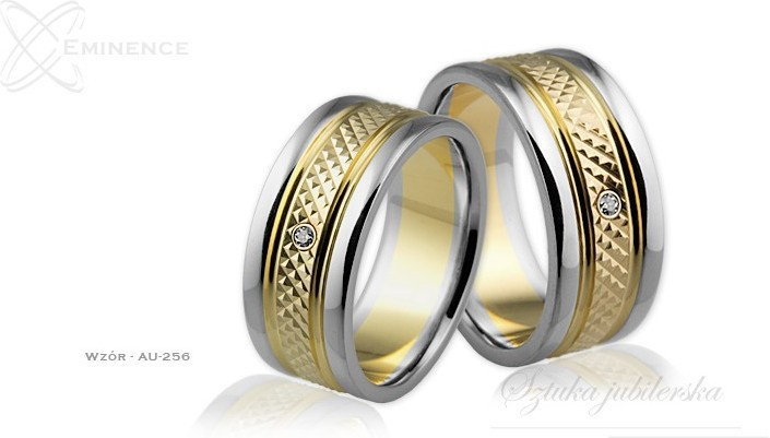 Eminence Obrączki ślubne - wzór Au-256
