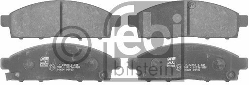 FEBI BILSTEIN Zestaw klocków hamulcowych, hamulce tarczowe 16624