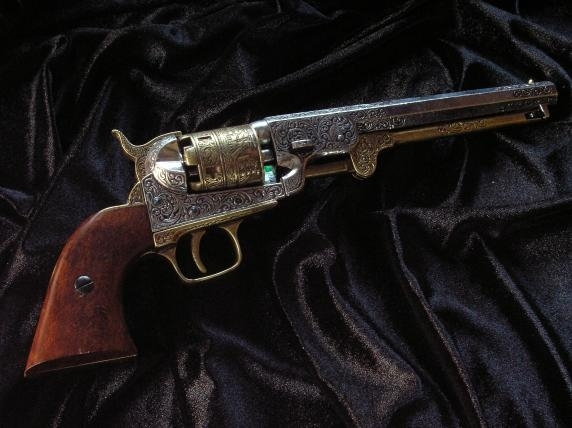 Denix KAPISZONOWY COLT REWOLWER NAVY USA 1851r. - REPLIKA BRONI