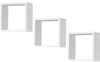 FABRYKA MEBLI AKORD PÓŁKA ŚCIENNA K 25x25cm KOMPLET 3szt BIAŁA KPKPPÓŁBIA001