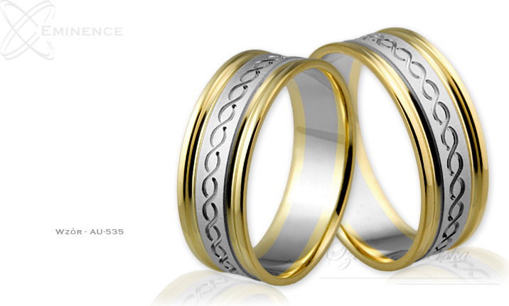 Eminence Obrączki ślubne - wzór Au-535