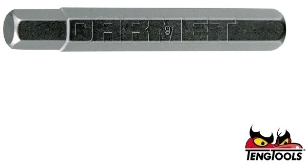 TENGTOOLS Grot przedłużony do gniazd sześciokątnych 210809 - HEX9 x 75MM  (10188-0508)