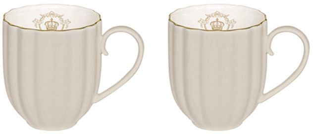 Nuova Cer Zestaw kubków porcelanowych 2szt 0,3L R2S Royale szary 1281 WAGR