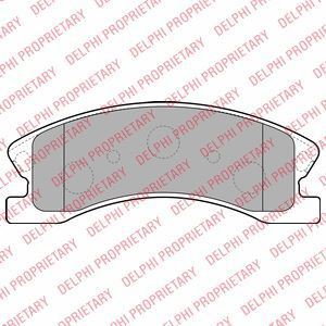 DELPHI Zestaw klocków hamulcowych, hamulce tarczowe LP1906