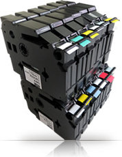 Brother Aimotech taśma zamiennik do 36mm/8m czarna złoty nadruk TZE364 AZE364