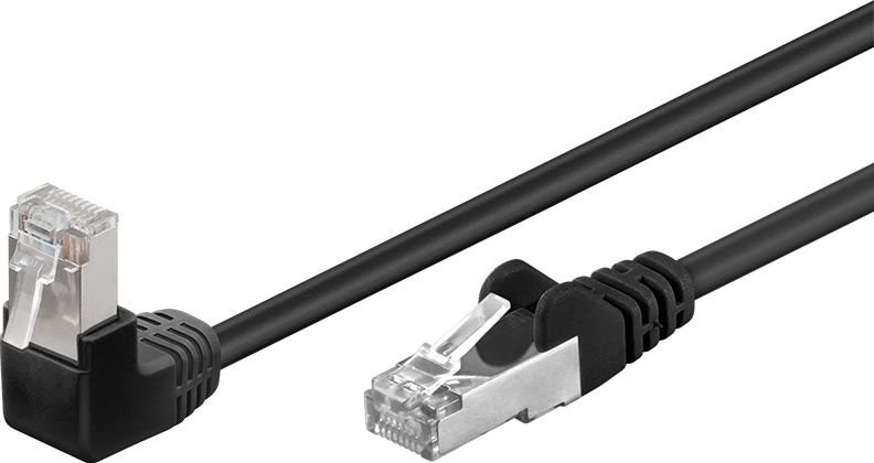 Wentronic Wentronic RJ-45/RJ-45 kat.5e F/UTP czarny 0.5m 94186