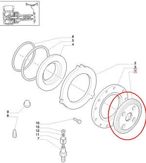 CNH TARCZA HAMULCOWA 47126358