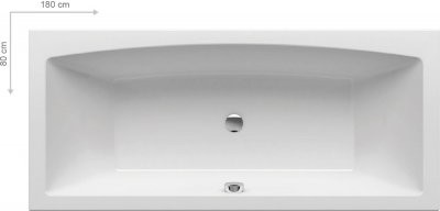 Ravak Formy 02 180x80 biała C891000000