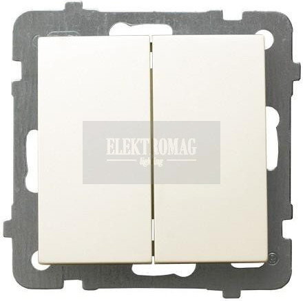 Ospel AS ECRU WYŁĄCZNIK ŚWIECZNIKOWY ŁP-2G/M/27