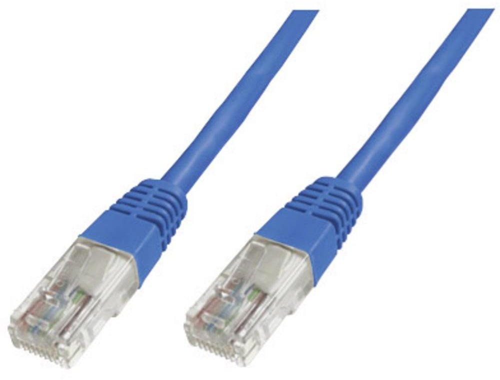 Digitus Kabel LAN RJ45 Professional DK-1511-005/B Kabel sieciowy kat 5e U/UTP U/UTP CAT 5e 0.50 m niebieski