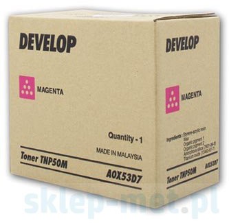 Develop oryginalny toner A0X53D7, magenta, 5000s, TNP-50M, Ineo +3100P