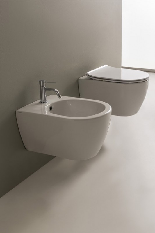 Scarabeo Moon Bidet podwieszany 50,5x36x26 cm biały 5521 Kraków 5521SCARABEO
