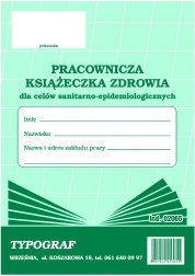Druk Książeczka Zdrowia Pracownika TYPOGRAF TP170