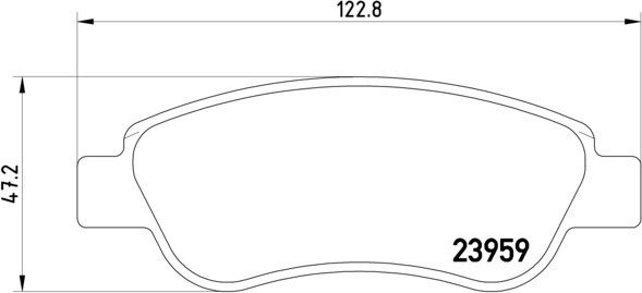 Mintex Zestaw klocków hamulcowych, hamulce tarczowe MDB2743