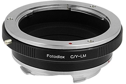 Fotodiox LENS Mount Adapter, Contax Yashica (czyli known as C/Y/CY Lens) Lens to Leica M Adapter, fits Leica M-Monochrome, M8.2, M9, M9-P, M10 and Ricoh GXR Mount A12 10CYLM