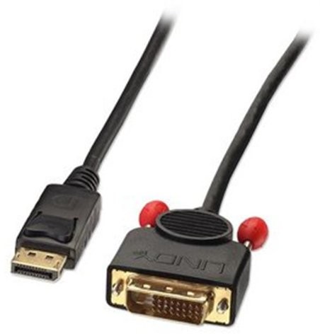 Lindy kabel DisplayPort do DVI urządzenia, czarny 2 m 41491