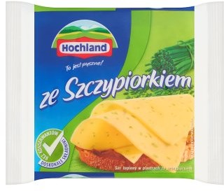 Hochland ze Szczypiorkiem Ser topiony w plastrach 130 g