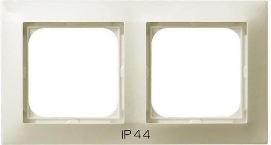 Impresja Ramka podwójna do łączników IP-44 Ospel - Ecru - RH-2Y/27